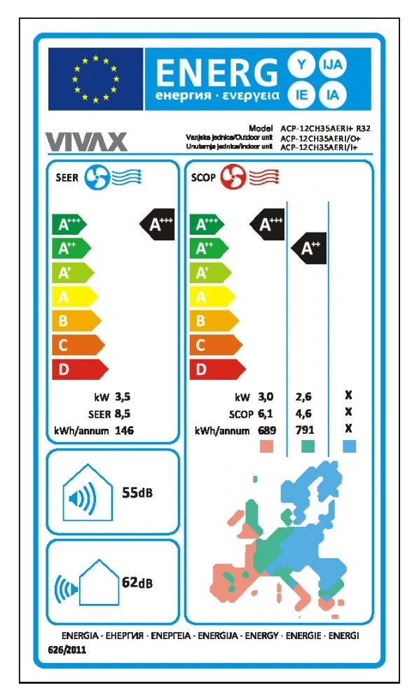 Dizajnová klimatizácia VIVAX R+